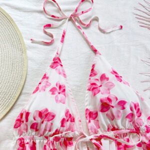 Soleia 2 pièces Ensemble femme chic de vacances classique avec imprimé léopard, débardeur à col V avec dos à fines bretelles et shorts amples super courts, pour un rendez-vous, une fête, la ville, les vacances