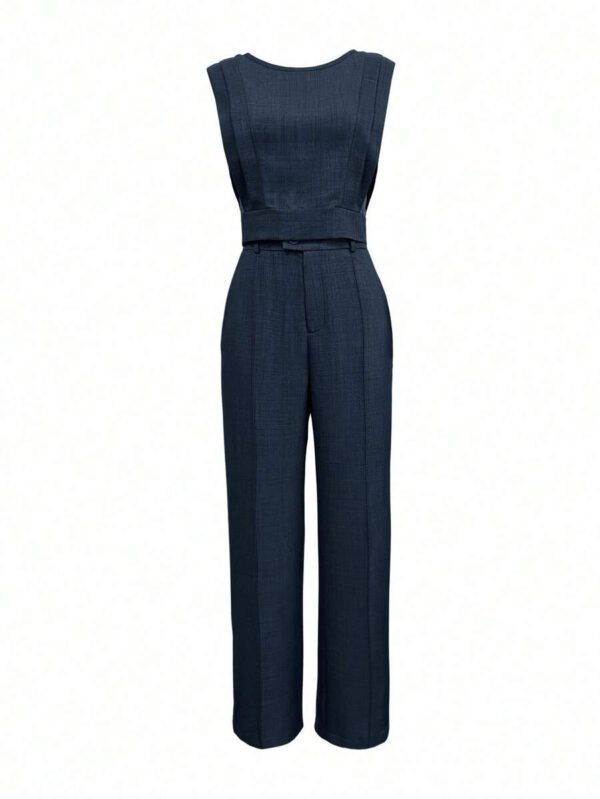 INAWLY Ensemble 2 pièces femme, débardeur et pantalon unicolore, tenue casual printemps/été – Image 21
