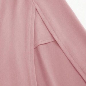 Sweetra Ensemble de Top court style épaules dénudées, dos nu avec col drapé et jupe fendue sur le côté