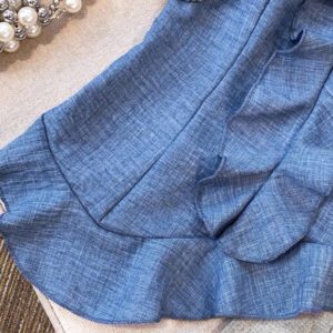 GlowEve 2 pièces/Set Top sans bretelles asymétrique volonté élégant et pantalon pour femmes