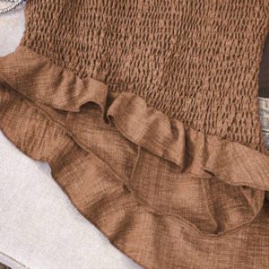 GlowEve 2 pièces/Set Top sans bretelles asymétrique volonté élégant et pantalon pour femmes