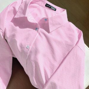 Comfortcana Ensemble 2 pièces casual, chemise rayée tissée jaune et shorts pour femme