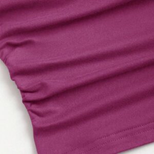 Sweetra Ensemble top sans dos à col drapé et jupe fendue sur le côté