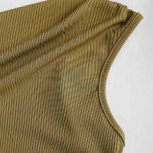 Sweetra Ensemble femme 2 pièces: Top asymétrique argenté métallique simple et tout assorti à épaules dénudées et pantalon ample droit décontracté