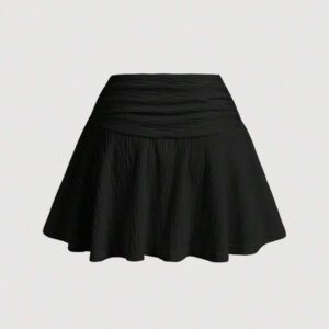 Gooodcoin MOD Tenue deux pièces pour femmes ajustée, texturée, avec un col lavallière, un motif floral, une attache métallique et un tricot, pour les vacances