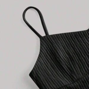Gooodcoin MOD Ensemble top camisole et jupe longue mi-longue pour femmes, couleur abricot