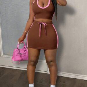 Slaydiva Ensemble de deux pièces pour femme pour un port quotidien