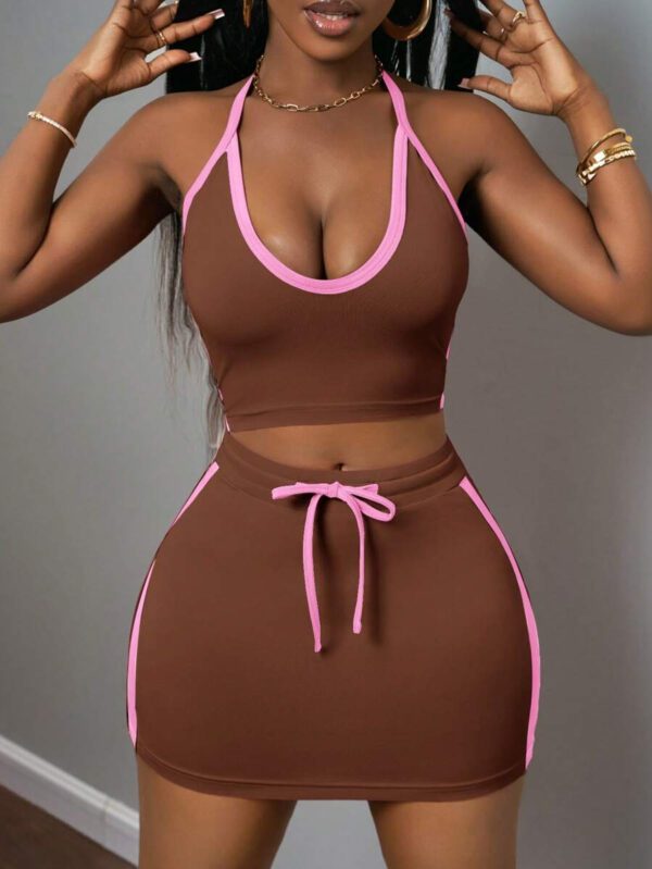 Slaydiva Ensemble de deux pièces pour femme pour un port quotidien – Image 6