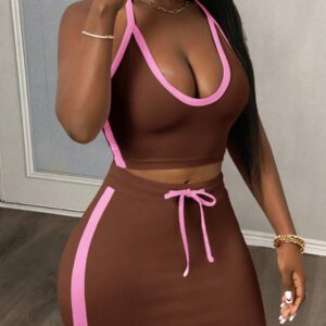 Slaydiva Ensemble de deux pièces pour femme pour un port quotidien