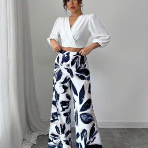 Elenzga Ensemble deux pièces pour femmes pour un usage quotidien