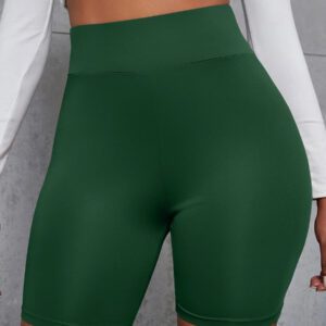 Zolique Short Cycliste Unicolore Taille Haute