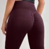 DAZY Leggings courts plissés de couleur unie, ajustés et décontractés pour femmes, shorts de moto