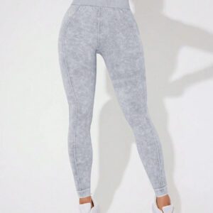 Seamluxe SHEIN Sport Leggings de sport casual slim taille haute pour femmes, à porter au quotidien