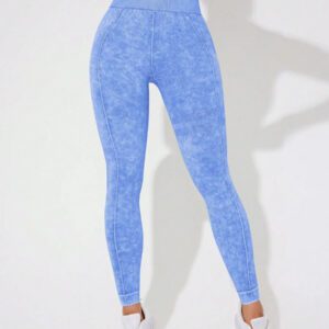 Seamluxe SHEIN Sport Leggings de sport casual slim taille haute pour femmes, à porter au quotidien