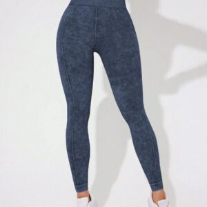 Seamluxe SHEIN Sport Leggings de sport casual slim taille haute pour femmes, à porter au quotidien