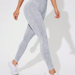 Seamluxe SHEIN Sport Leggings de sport casual slim taille haute pour femmes, à porter au quotidien