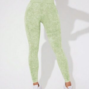 Seamluxe SHEIN Sport Leggings de sport casual slim taille haute pour femmes, à porter au quotidien