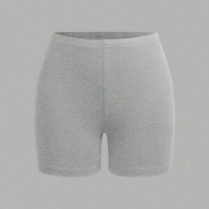 SHEIN EZwear 4 pièces/set Leggings courts décontractés multicolores pour femmes, convient pour l'été