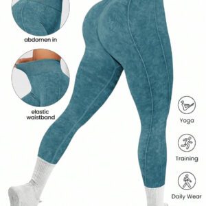 Seamluxe SHEIN Sport Leggings de sport casual slim taille haute pour femmes, à porter au quotidien