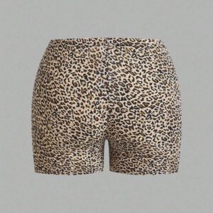 SHEIN EZwear 4 pièces/set Leggings courts décontractés multicolores pour femmes, convient pour l'été
