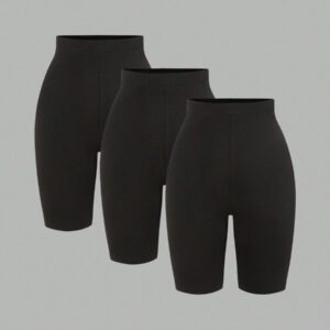 SHEIN SXY 3 paquets de leggings pour femme, confortables et doux pour le yoga, le fitness, le cyclisme et le port quotidien