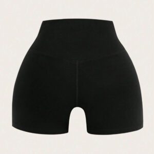 SHEIN EZwear 2 Pièces Shorts Taille Haute En Tricot Pour Femmes, Décontractés Et Quotidiens