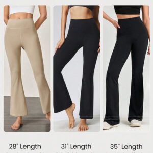 GLOWMODE 35" Leggings évasés ultra-longs FeatherFit™ Go Groove, port quotidien décontracté, yoga à faible impact, Pilates, studio