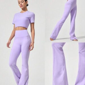 GLOWMODE 35" Leggings évasés ultra-longs FeatherFit™ Go Groove, port quotidien décontracté, yoga à faible impact, Pilates, studio
