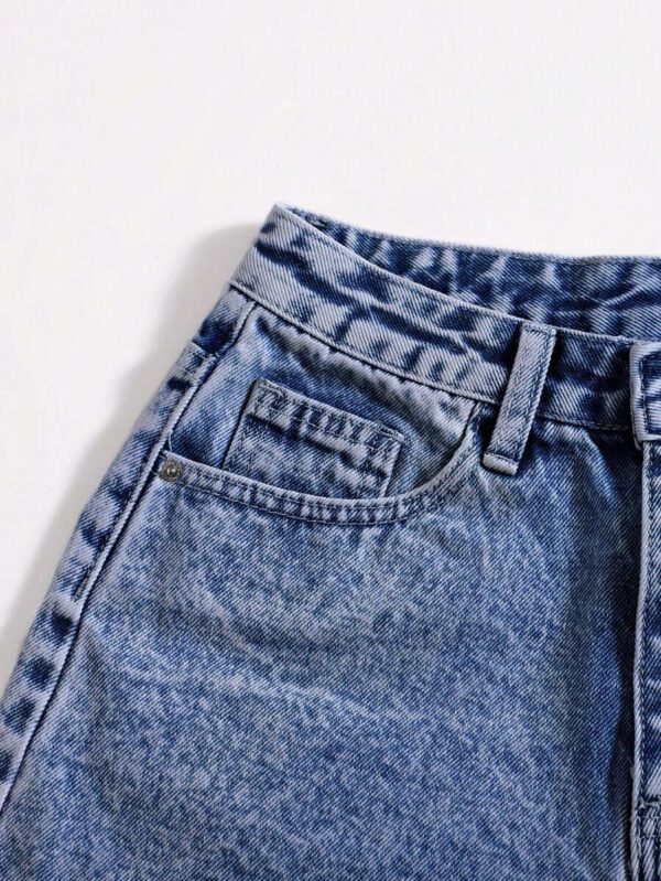 SHEIN EZwear Short en jean effiloché pour femme, pour l'été – Image 10