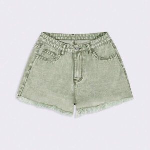 SHEIN EZwear Short en jean effiloché pour femme, pour l'été