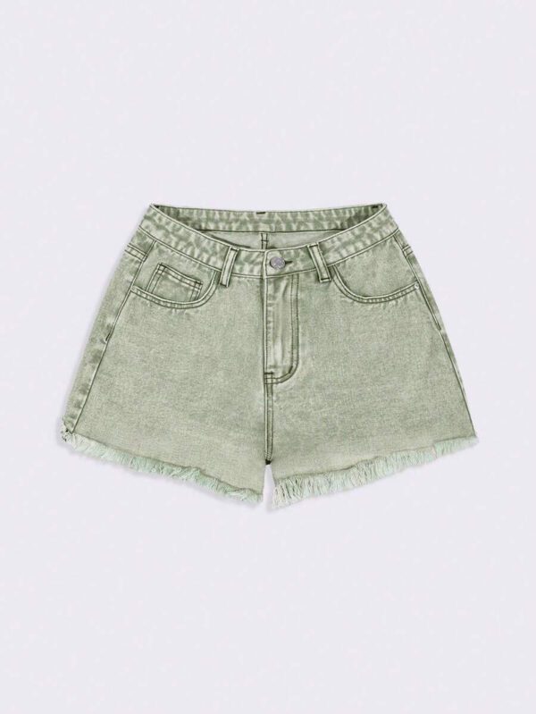 SHEIN EZwear Short en jean effiloché pour femme, pour l'été – Image 46