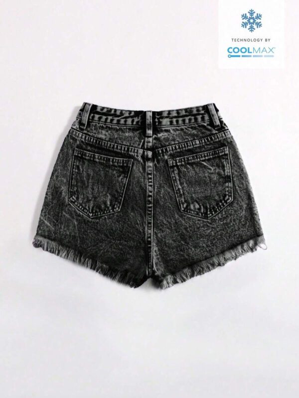 SHEIN EZwear Short en jean effiloché pour femme, pour l'été – Image 50