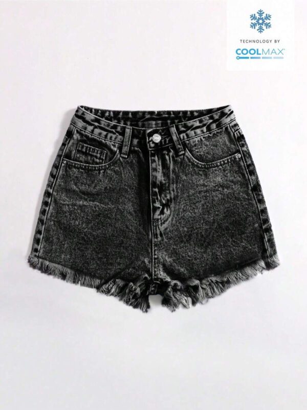 SHEIN EZwear Short en jean effiloché pour femme, pour l'été – Image 53
