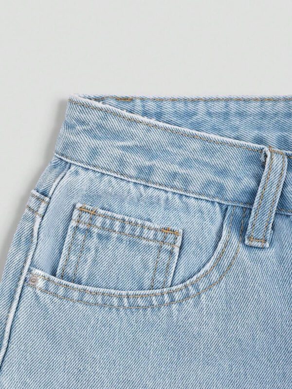 SHEIN EZwear Short en jean effiloché pour femme, pour l'été – Image 59