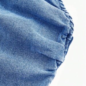 SHEIN MOD Débardeur en denim sexy à boutons devant et sans manches, couleur unie, pour femme