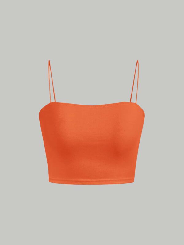 SHEIN MOD Débardeur court ajusté de couleur unie pour femme – Image 23