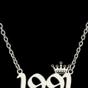 Collier pendentif personnalisé pour année de naissance des femmes, 1 pièce, adapté à la commémoration