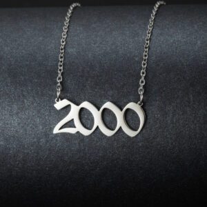 Collier pendentif personnalisé pour année de naissance des femmes, 1 pièce, adapté à la commémoration