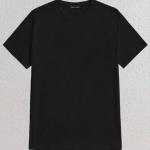 Manfinity VCAY T-shirt unicolore à col rond pour homme, été