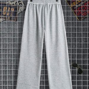 SHEIN Manfinity Dauomo Sweats à capuche et pantalons amples unicolore décontractés pour hommes