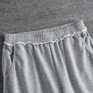 SHEIN Manfinity Dauomo Sweats à capuche et pantalons amples unicolore décontractés pour hommes