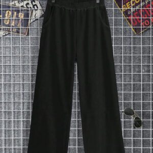 SHEIN Manfinity Dauomo Sweats à capuche et pantalons amples unicolore décontractés pour hommes