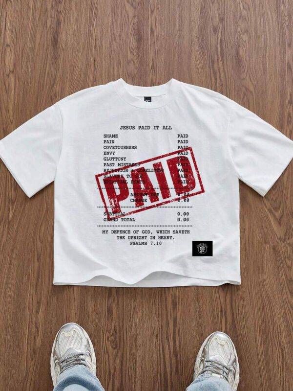 SWAVVY T-shirt court blanc ample standard pour hommes, été – Image 4