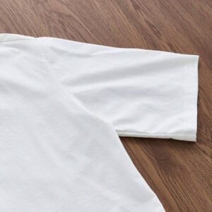 SWAVVY T-shirt court blanc ample standard pour hommes, été