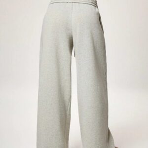 Forever 21 Nouveau pantalon de jogging décontracté et polyvalent pour l'automne/l'hiver, à taille haute élastique, épais et doublé de thermique, coupe ample et jambes larges