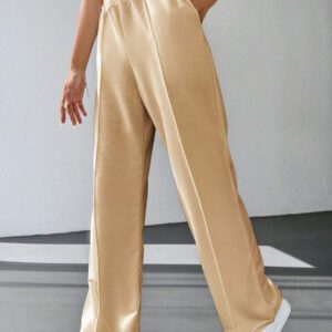 Pantalon de survêtement à taille élastique pleine