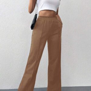 Pantalon de survêtement à taille élastique pleine