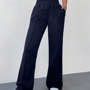 Pantalon de survêtement à taille élastique pleine