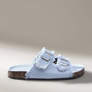Solecia Chaussures femme à bout rond, à franges, avec boucles à double strass, plates, pour la vie quotidienne, les banquets, le transport et la mode polyvalente
