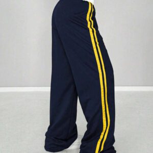 StreetHx Pantalon de survêtement à numéro imprimés, taille insérée, décontracté, streetwear, rétro, pour femmes, printemps et été